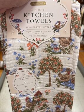 Envouge kitchen towels chickens